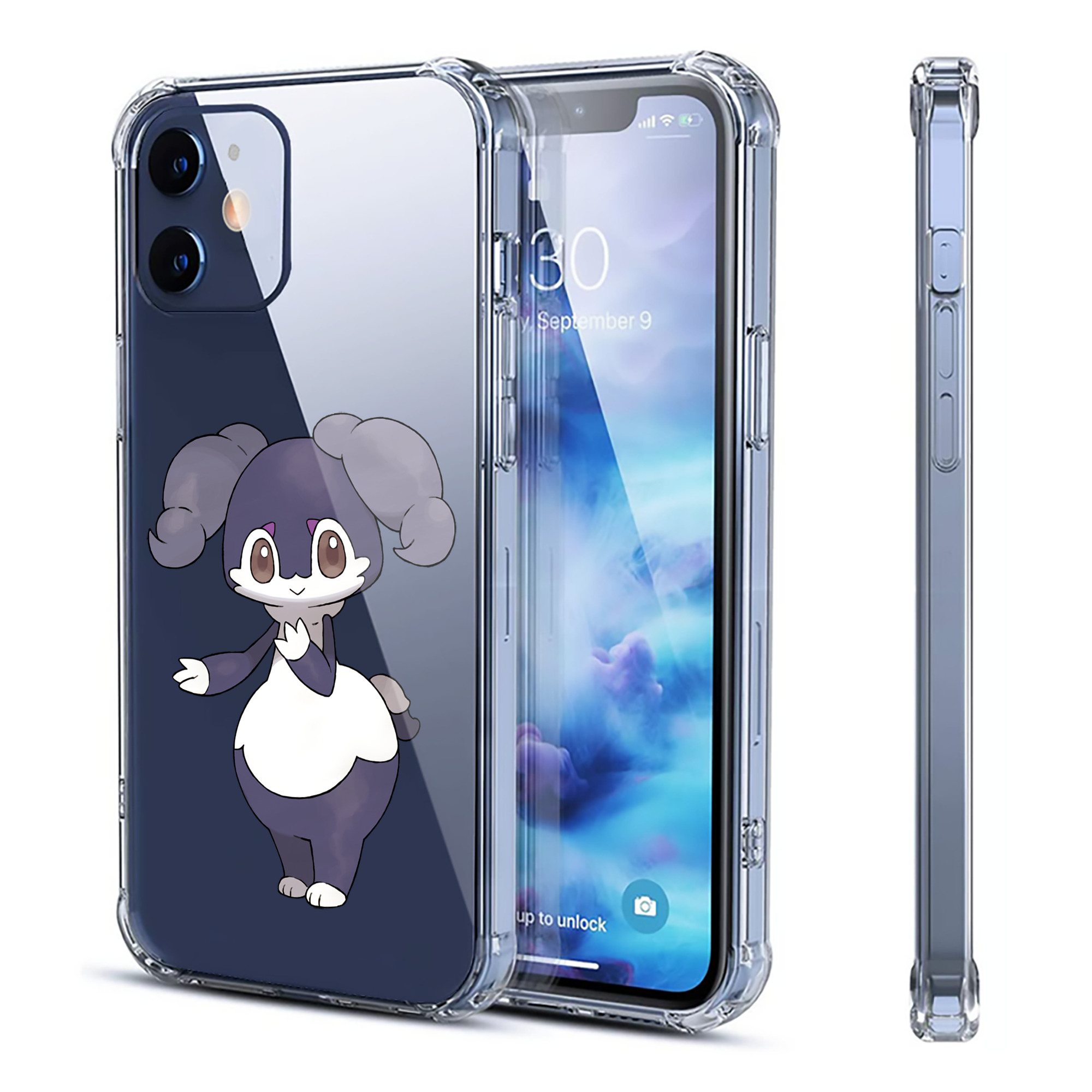 （画像用） ポケットモンスター Pokémon 【iPhone 12シリーズ対応】透明スマホケース（クリアソフトケース）